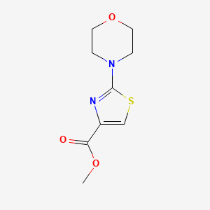 molecular formula C9H12N2O3S B8490808 Methyl 2-morpholinothiazole-4-carboxylate 