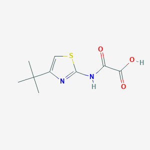 molecular formula C9H12N2O3S B8490840 4-(2-methyl-2-propyl)thiazol-2-ylcarbamoylcarboxylic Acid 