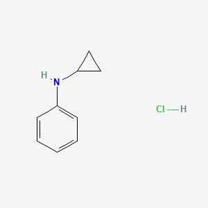 molecular formula C9H12ClN B8490859 N-Cyclopropylaniline hydrochloride 