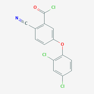 2-Cyano-5-(2,4-dichlorophenoxy)benzoyl chloride