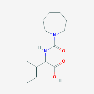 molecular formula C13H24N2O3 B8490989 2-(Azepane-1-carbonylamino)-3-methylpentanoic acid 