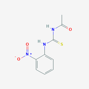 molecular formula C9H9N3O3S B8491004 N-(o-nitrophenyl)-N'-acetyl-thiourea 
