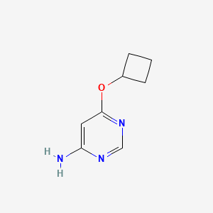molecular formula C8H11N3O B8491040 6-Cyclobutoxypyrimidin-4-amine 