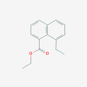 molecular formula C15H16O2 B8491049 Ethyl 8-ethylnaphthalene-1-carboxylate 