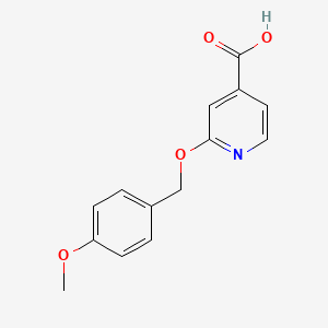 molecular formula C14H13NO4 B8491064 2-(4-Methoxybenzyloxy)isonicotinic acid 