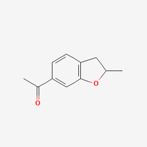 molecular formula C11H12O2 B8491074 1-(2-Methyl-2,3-dihydrobenzofuran-6-yl)ethanone 