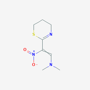2-(5,6-Dihydro-4H-1,3-thiazin-2-yl)-N,N-dimethyl-2-nitroethen-1-amine