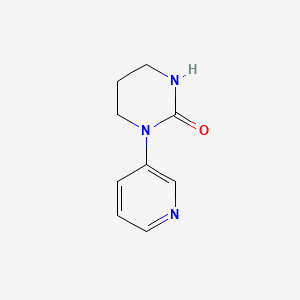 molecular formula C9H11N3O B8491114 1-Pyridin-3-yl-tetrahydro-pyrimidin-2-one 