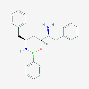 (S)-1-((4S,6S)-4-benzyl-2-phenyl-1,3,2-oxazaborinan-6-yl)-2-phenylethan-1-amine