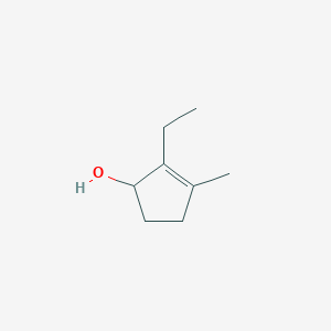 molecular formula C8H14O B8491176 2-Ethyl-3-methyl-cyclopent-2-enol 