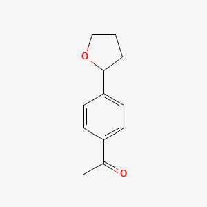 molecular formula C12H14O2 B8491179 4'-(Tetrahydrofuran-2-yl)acetophenone 