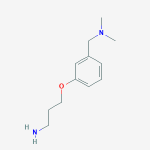 molecular formula C12H20N2O B8491187 3-(3-Aminopropoxy)-N,N-dimethylbenzenemethanamine 