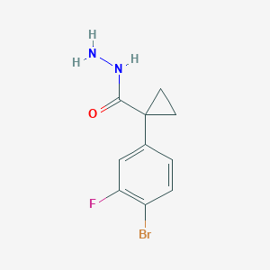 1-(4-Bromo-3-fluorophenyl)cyclopropanecarbohydrazide