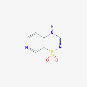 molecular formula C6H5N3O2S B8491213 4H-PYRIDO[4,3-e][1,2,4]THIADIAZINE 1,1-DIOXIDE 