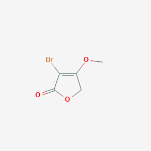 molecular formula C5H5BrO3 B8491223 3-Bromo-4-methoxyfuran-2(5H)-one 