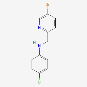 molecular formula C12H10BrClN2 B8491263 (5-Bromo-pyridin-2-ylmethyl)-(4-chloro-phenyl)-amine 