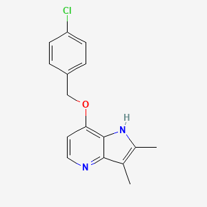 7-[(4-Chlorophenyl)methoxy]-2,3-dimethyl-1H-pyrrolo[3,2-b]pyridine