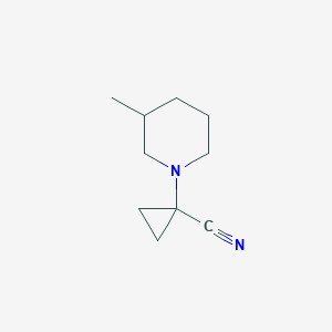 molecular formula C10H16N2 B8491485 1-(3-Methylpiperidin-1-yl)cyclopropanecarbonitrile 