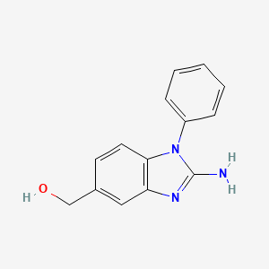 (2-amino-1-phenyl-1H-benzoimidazol-5-yl)methanol