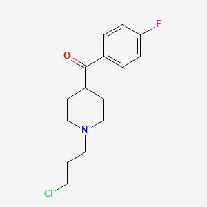 molecular formula C15H19ClFNO B8491619 [1-(3-Chloropropyl)piperidin-4-yl](4-fluorophenyl)methanone CAS No. 62030-92-6