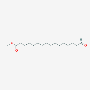 molecular formula C17H32O3 B8491628 Methyl 15-formylpentadecanoate 