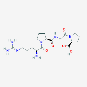 molecular formula C18H31N7O5 B8491729 N~5~-(Diaminomethylidene)-L-ornithyl-L-prolylglycyl-L-proline CAS No. 396080-59-4