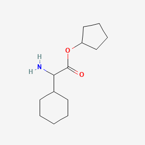 molecular formula C13H23NO2 B8491770 Cyclopentyl 2-amino-2-cyclohexylacetate 