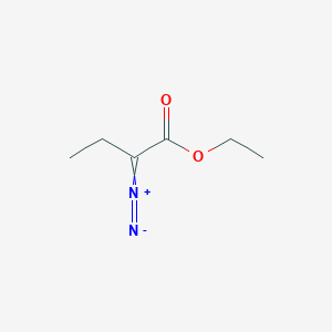 molecular formula C6H10N2O2 B8491781 Ethyl alpha-diazobutanoate 