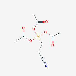 (2-Cyanoethyl)silanetriyl triacetate