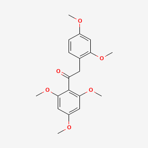 molecular formula C19H22O6 B8491817 2-(2,4-Dimethoxyphenyl)-1-(2,4,6-trimethoxyphenyl)ethan-1-one CAS No. 521291-07-6