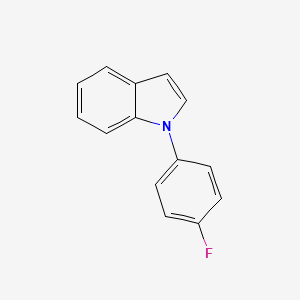 molecular formula C14H10FN B8491827 1-(4-Fluorophenyl)-1h-indole 