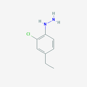 molecular formula C8H11ClN2 B8491835 2-Chloro-4-ethylphenylhydrazine 