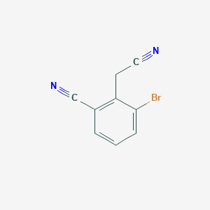 3-Bromo-2-(cyanomethyl)benzonitrile