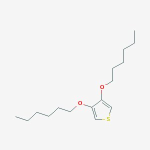 molecular formula C16H28O2S B8491896 3,4-Dihexoxythiophene CAS No. 211235-81-3