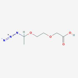 molecular formula C6H11N3O4 B8491903 [2-(1-Azidoethoxy)ethoxy]acetic acid 