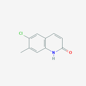 molecular formula C10H8ClNO B8491971 6-chloro-7-methylquinolin-2(1H)-one 