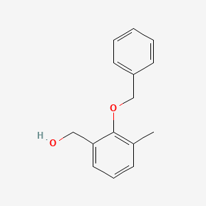 molecular formula C15H16O2 B8491978 (2-(Benzyloxy)-3-methylphenyl)methanol 