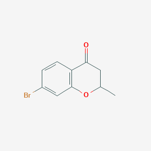 molecular formula C10H9BrO2 B8492027 7-Bromo-2-methylchroman-4-one 