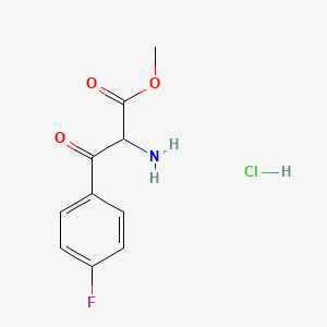 Methyl 2-amino-3-(4-fluorophenyl)-3-oxopropanoate hydrochloride