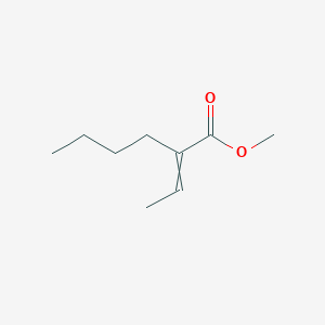molecular formula C9H16O2 B8492068 Methyl 2-ethylidenehexanoate CAS No. 87711-73-7