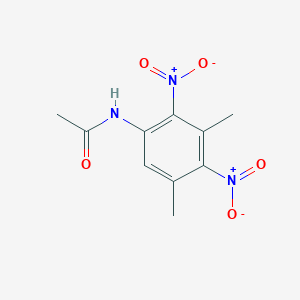 molecular formula C10H11N3O5 B8492082 N-acetyl-3,5-dimethyl-2,4-dinitroaniline 
