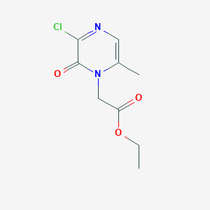3-Chloro-1-ethoxycarbonylmethyl-6-methylpyrazinone