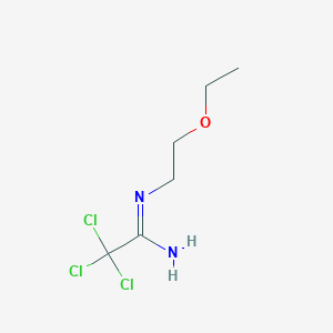 (1Z)-Trichloro-N'-(2-ethoxyethyl)ethanimidamide