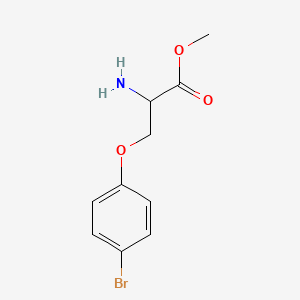 molecular formula C10H12BrNO3 B8492131 2-Amino-3-(4-bromophenoxy)-propionic acid methyl ester 