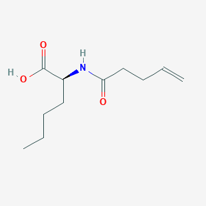 molecular formula C11H19NO3 B8492134 N-pent-4-enoyl-L-norleucine 