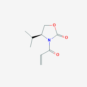 molecular formula C9H13NO3 B8492185 (4S)-4-propan-2-yl-3-prop-2-enoyl-1,3-oxazolidin-2-one CAS No. 90719-26-9