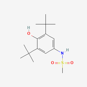 molecular formula C15H25NO3S B8492255 N-(3,5-Di-tert-butyl-4-hydroxyphenyl)methanesulfonamide CAS No. 61551-40-4