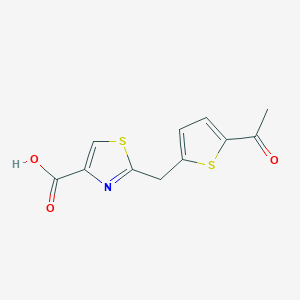 2-(5-Acetyl-thiophen-2-ylmethyl)-thiazole-4-carboxylic acid