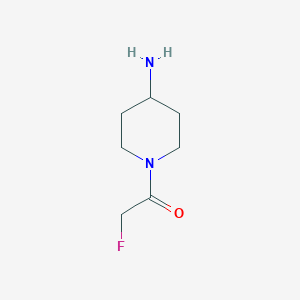 molecular formula C7H13FN2O B8492410 4-Piperidinamine,1-(fluoroacetyl)- 