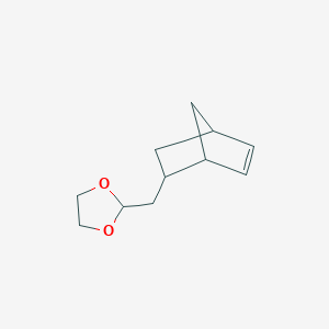 molecular formula C11H16O2 B8492431 2-(5-Norbornen-2-yl)methyl-1,3-dioxolane 
